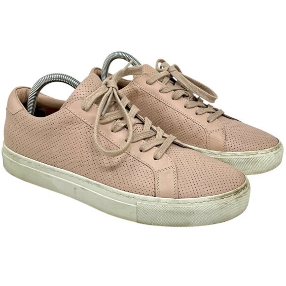 GREATS The Royale Sneakers Blush Pink Perforated EUR Size 40 US 9.5 Leather - Picture 1 of 9